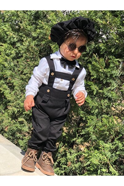 ykr design طقم سالوبيت بشريط فاصل مع قبعة الشيف