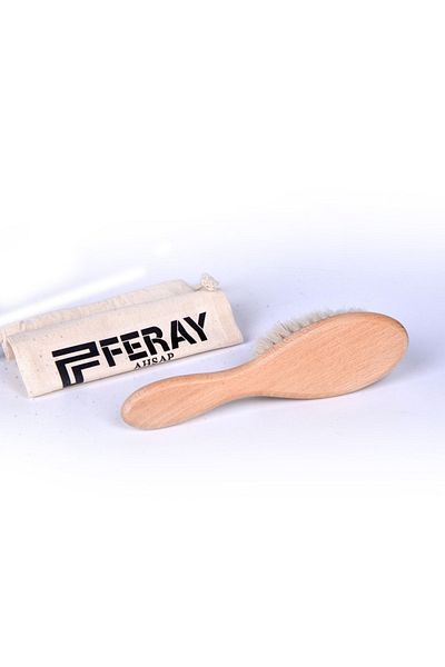 FERAY Natural Baby Brush 100% Goat Hair