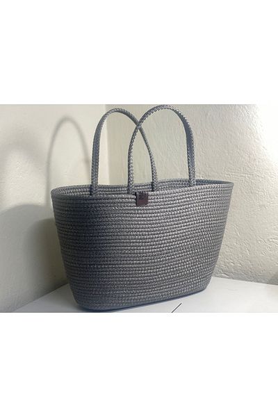 Metasupla Τσάντα ώμου Unisex Vegan Jute Straw Look
