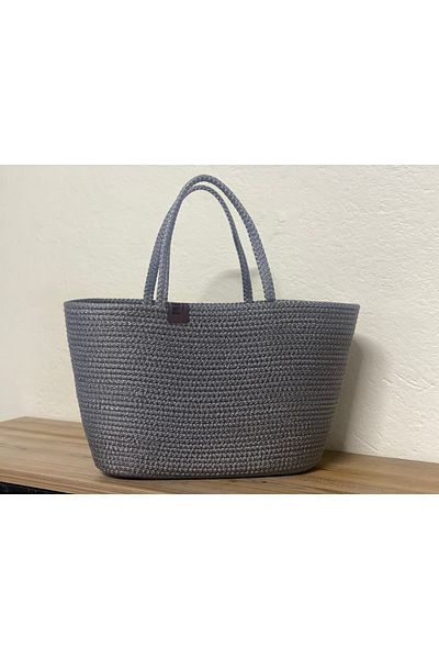 Metasupla Τσάντα ώμου Unisex Vegan Jute Straw Look