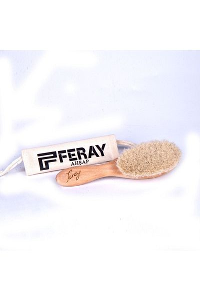 FERAY Natural Baby Brush 100% Goat Hair