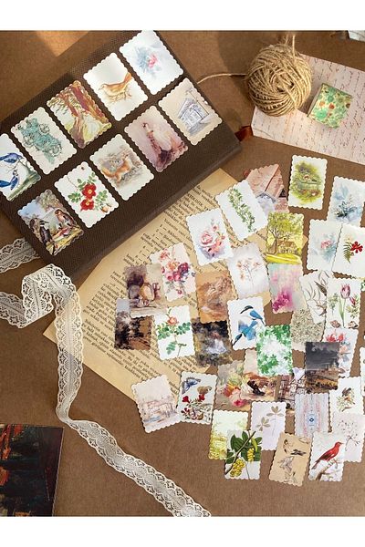 Hume Craft Setul de ștampile cu tematică vintage este potrivit pentru Agenda Planner Bullet Journal