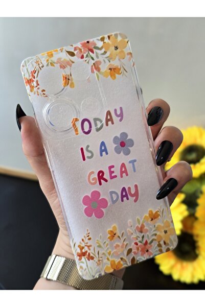 SUPER FRAME Xiaomi Redmi Note 13 PRO 4G (5G DEGİLDİR) Uyumlu Baskılı Şeffaf T...