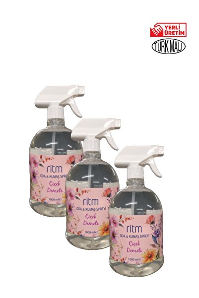 Ritm Oda&Kumaş Spreyi Çicek Demeti 1000ml x 3 Adet