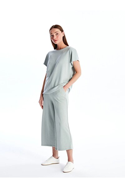 LC Waikiki Klasické dámské hladké Capri - elastický pas