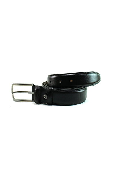 MENTOR REGALO Curea din piele neagră - mărime mare, model clasic 83015