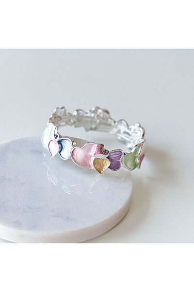 CHARMLUCKY Metal Colored - Enameled Rubber Wrist