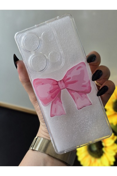 SUPER FRAME Xiaomi Redmi Note 13 PRO 4G (5G DEGİLDİR) Uyumlu Baskılı Şeffaf T...