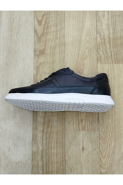 whiteword Men's Sporty - Genuine Leather, Light Sole and Tied Summer Shoes