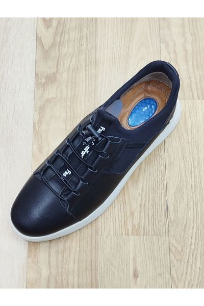 DROPLANT Sport pentru bărbați - piele naturală, talpă ortopedică ușoară, pantofi de vară cu legături inteligente