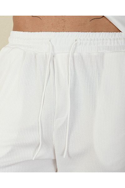 İLKCET MODA Ανδρικό κανονικό σορτς με ραβδώσεις