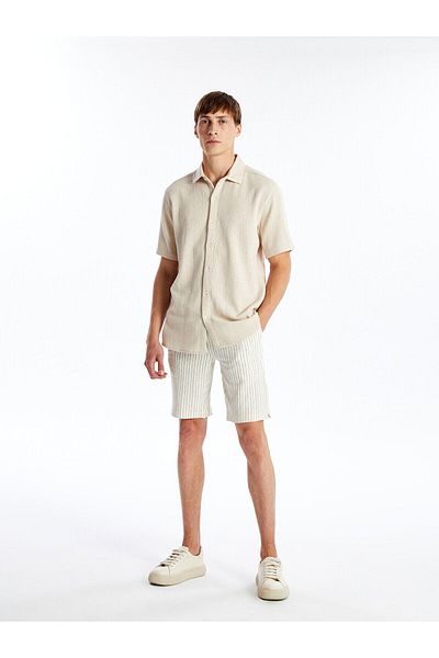 LC Waikiki Ανδρικό σορτς Standard Fit με ρίγες - LCW