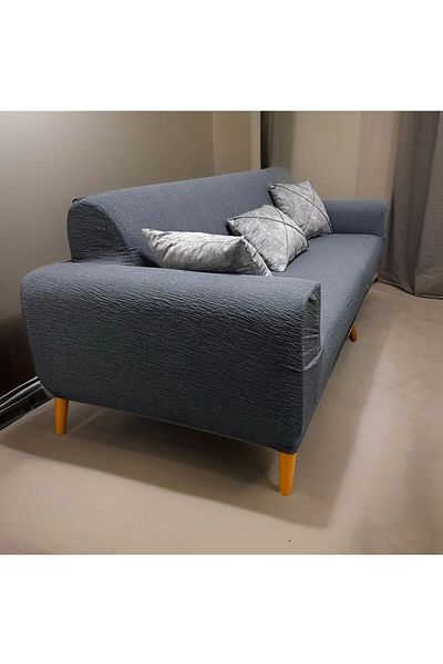 Güzel Aral Flexible Jacquard Cotton Sofa Cover - Washable Stretch Set, Seat Cover Gaj3311