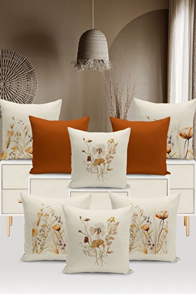 Bertille Home سلسلة الأزهار العتيقة - مجموعة وسائد رمي مطبوعة رقمية على الوجه...