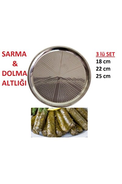 mobilreyon 3 Adet Sarma Dolma Altlığı , 18-22-25 cm ebatlarında 3 Parça , Pas...