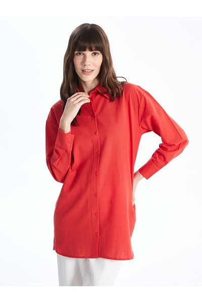 LC Waikiki Oversize dámská tunika - obyčejný dlouhý rukáv