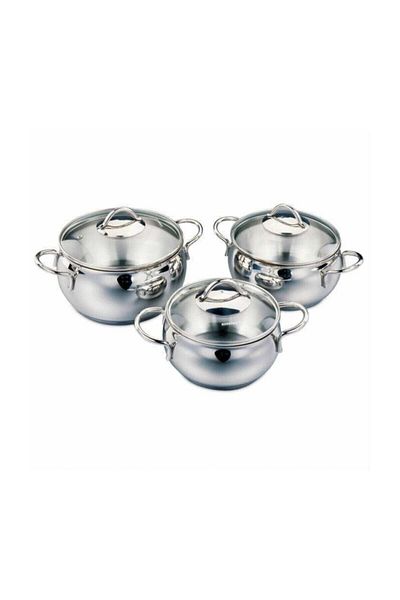KORKMAZ Chubby Casserole Jr. 6 Piece Cookware Set