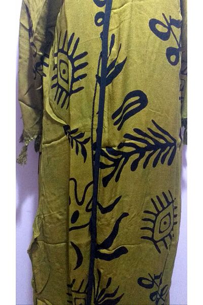 Sunsurf Χακί Χρώμα Slap Stone με σχέδιο Kaftan Pareo