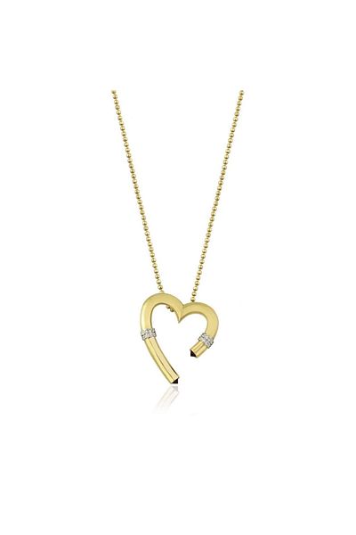CHARMLUCKY Steel Leyla Heart Necklace