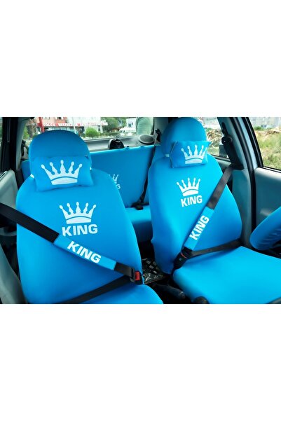 FAMOYEX oto kılıf tofaş Sahin  Oto Koltuk Servis Kılıfı Penye king Baskılı Ön...