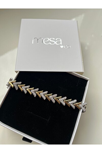 mesaco سوار الزركونيوم نموذج المجوهرات الذهب والفضة - مصنوع من الذهب السميك