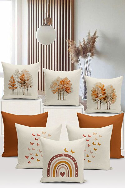 Bertille Home Vintage Floral Series - Double Sided Digital Printed 8-Piece Th...