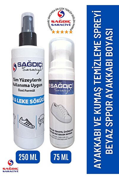 Sağdıç Saraciye Çok Amaçlı Kir Leke Sökücü Temizleyici 250 Ml Ve Beyaz Spor D...