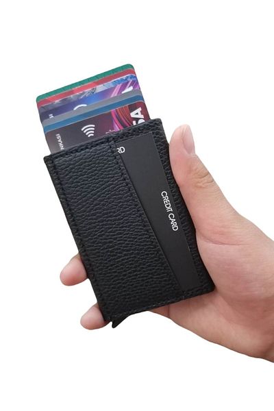 Emek Minimalist Secrid Automatic Mechanism Metal RFID Protected Credit Card Holder