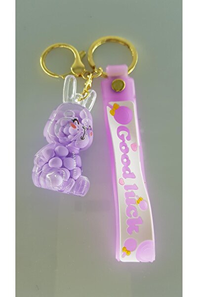 SONES Breloc cadou pentru iepure mov suculent |   Sns900164