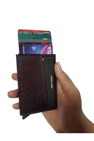 Emek Minimalist Secrid Automatic Mechanism Metal RFID Blocking Card Holder