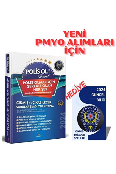Liyakat Yayınları PMYO ALIMLARI İÇİN -POLİSLİK  İÇİN HAZIRLIK KİTABI-mülaktta...