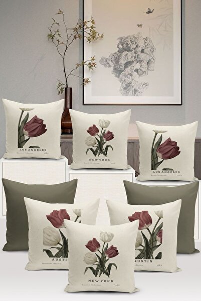 Bertille Home Художня серія Двосторонній набір чохлів для подушок з цифровим ...