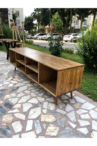 ratolye Masif Ahşap Plak ve Pikap Dolabı - Rpt28