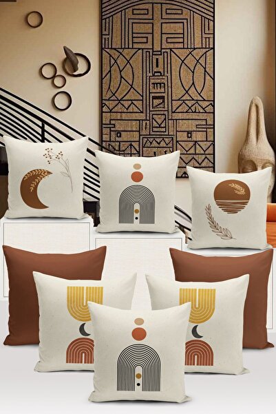 Bertille Home Мінімалістична серія з 8 предметів з цифровим друком Набір чохл...