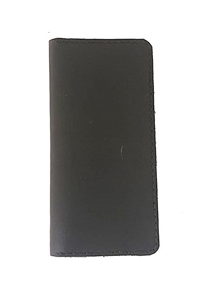 shopExxtra Portofel realizat manual cu șnur de lumânare din piele de vițel de 9x19 cm pentru interior și 19x19 cm pentru exterior