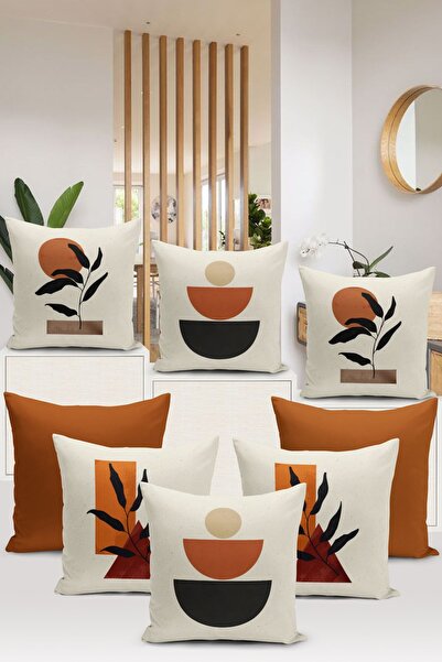 Bertille Home Minimalist Series - Σετ 8 μαξιλαροθήκες με ψηφιακή εκτύπωση