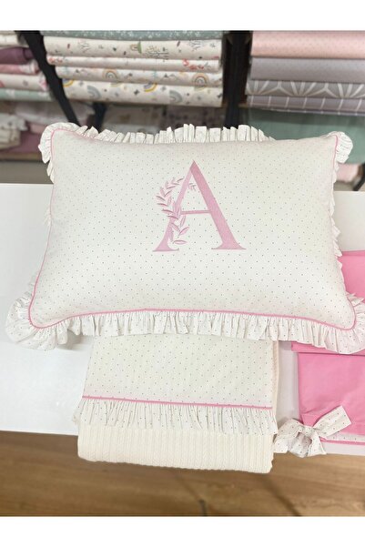 GAYE EV TEKSTİLİ اسم-مجموعة بيكيه واحدة مطرزة بحروف