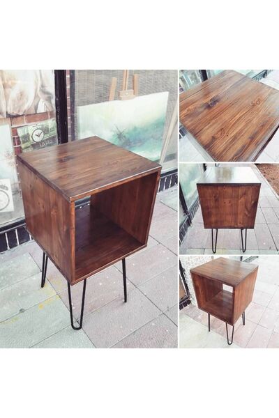 ratolye Masif Ahşap Plak ve Pikap Dolabı - Rpt01