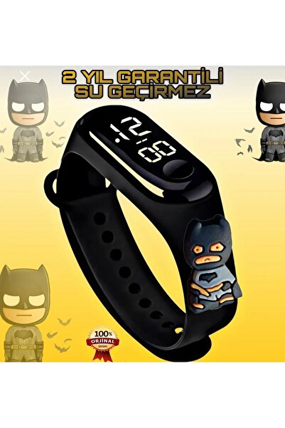 hopsende dijital dokunmatik su geçirmez led ekran figürlü çocuk saati