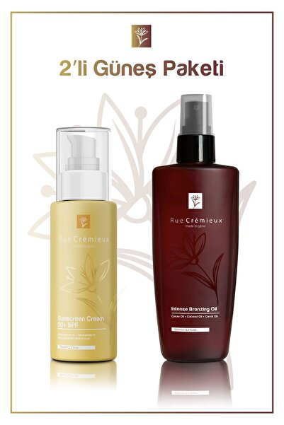 Rue Cremieux İkili Güneş Paketi - 75ml Leke Karşıtı SPF 50+ Güneş Kremi ve 20...