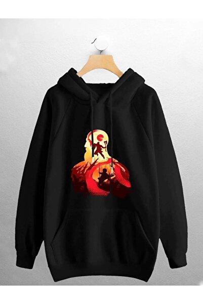 Massgai God Of War Design Štampano Unisex Oversize kroj Sa kapuljačom Dukseri...