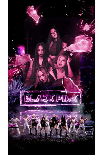 512 STORE Black Pink New 30x42 Çerçevesiz Duvar Poster