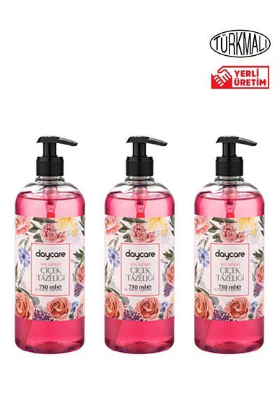Daycare Liquid Soap Flower Freshness 750 ml X 3 Pieces
