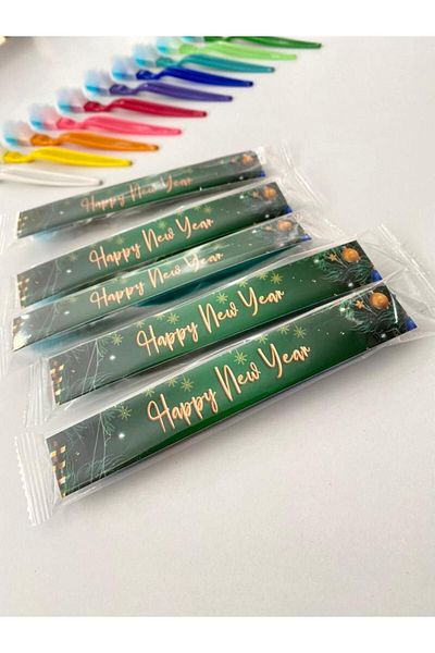 EASYBRUSH New Year Printed Special Toothbrush 45 Pieces