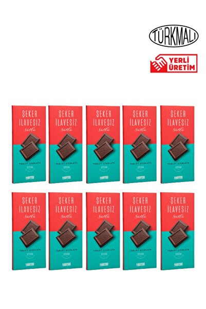 Harras Şeker İlavesiz Çikolata 100gr x 10 Paket
