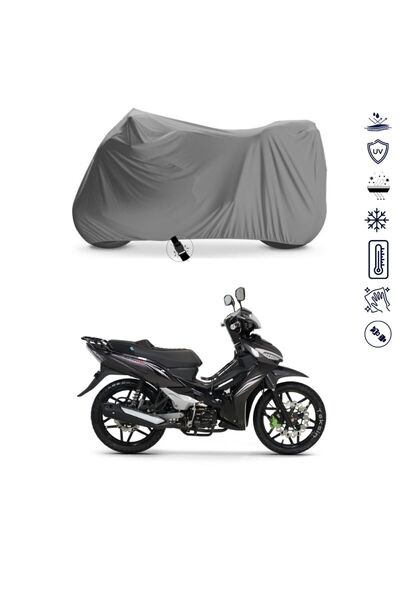Genel Markalar RKS Easy Pro 50  Uyumlu Motosiklet Brandası 4 Mevsim Su Geçirm...