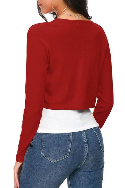 ARDSU Short Bolero Cardigan - Front Buttoned Women