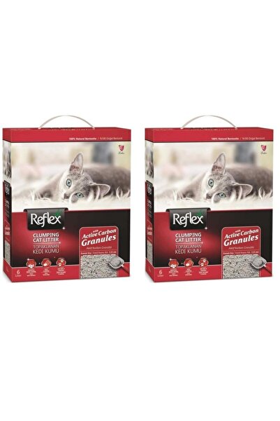 Reflex Granül Aktif Karbonlu Topaklanan Kedi Kumu - 6 lt x 2 Adet