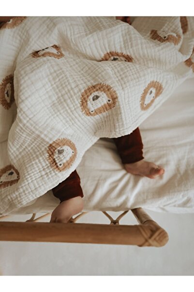 İpeksi Organic 4 Layer Lion Muslin Blanket 90x120cm