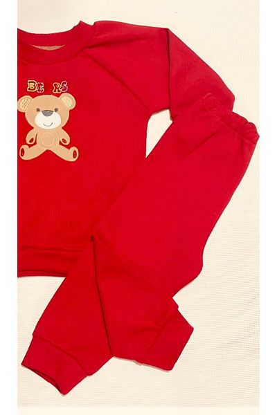 SuAy Baby Baby-Child 2-Piece Set Girl-Boy Teddy Bear Embroidered